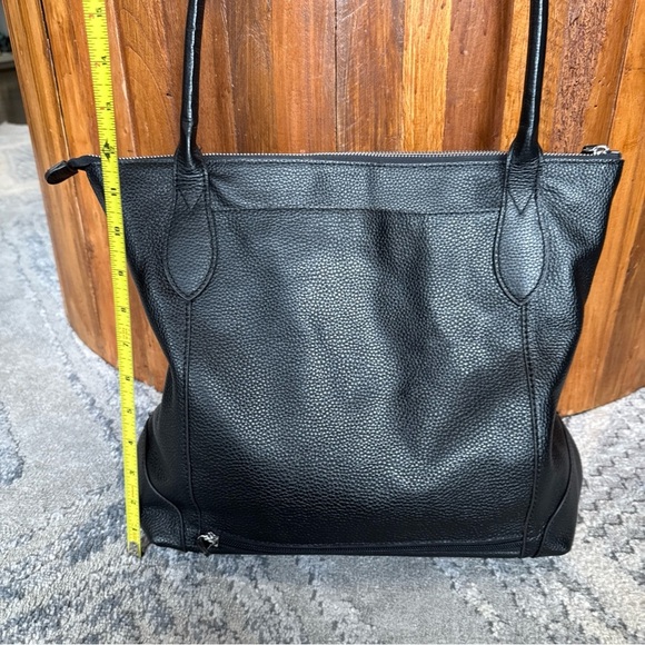 Lodis Siera Black Pebbled Leather Womens Tote - Picture 4 of 13